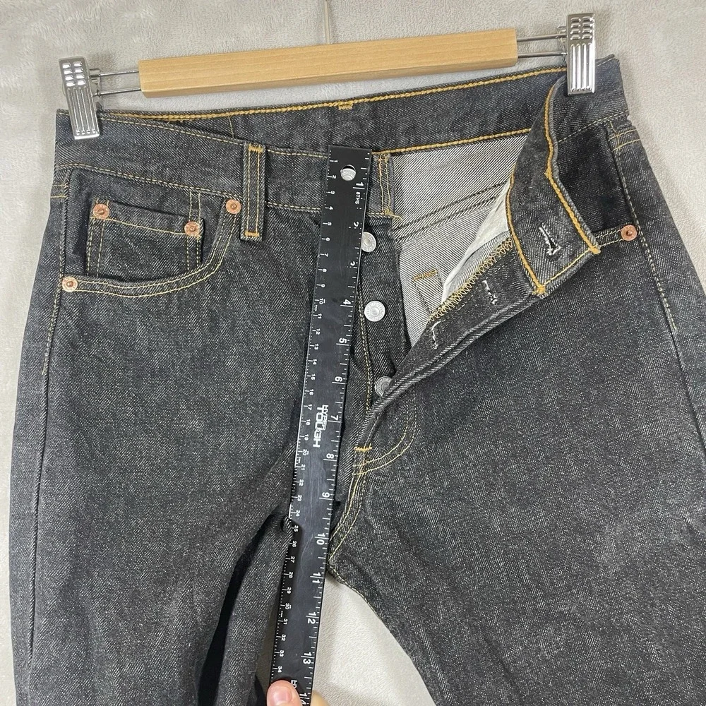 Vtg Black USA 501 Jeans Mens 29x34 (fit 28x33) Made in USA Excellent 501-0155